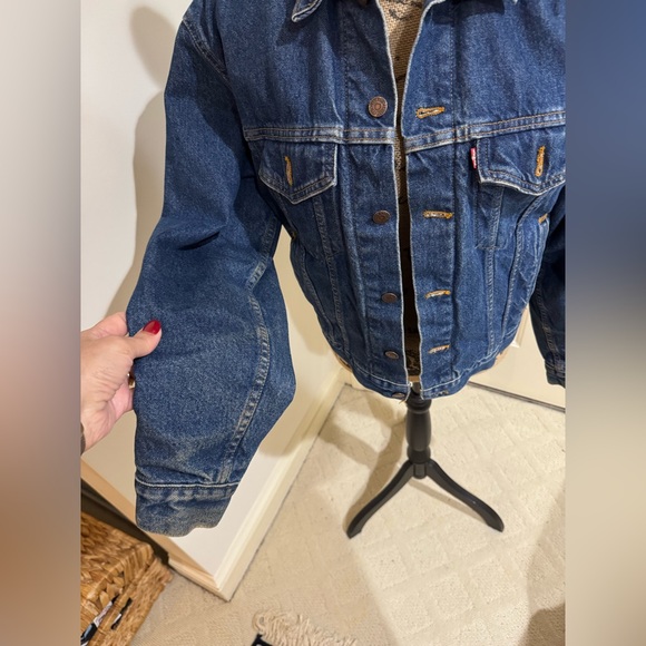 Vintage Levi’s Strauss heavy warm trucker denim / Jean Jacket size 36 - Picture 4 of 13